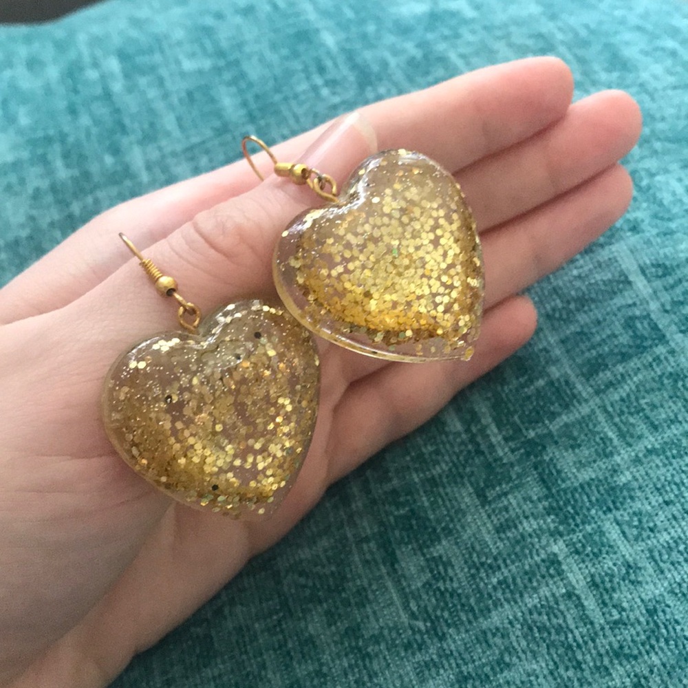 Gold handmade earrings